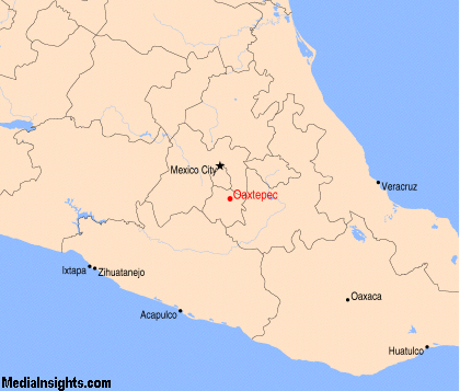 Mapa de Oaxtepec